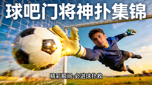 球吧门将神扑集锦视频封面，守门员飞身单掌托出必进球